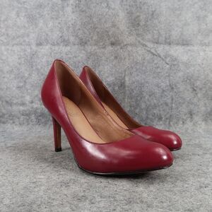 Corso Como Shoes Women 6 Pumps Stiletto Fashion Classic Leather Red Formal Party